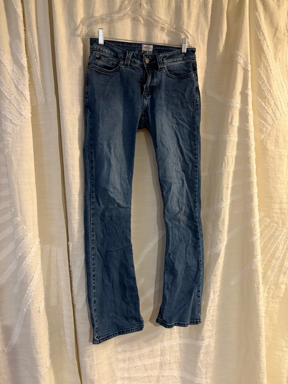 Women's Dark Blue Boot Cut Jeans - Stretch Denim
